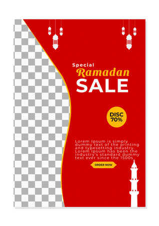 Ramadan Kareem Sale Flyer Templateのイラスト素材