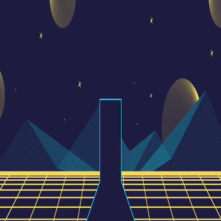 Concept of Future digital technology metaverseのイラスト素材