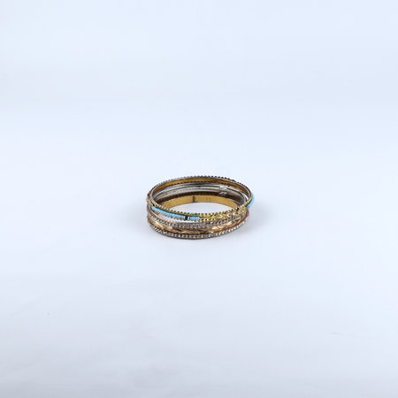gold bracelet isolated on a white background