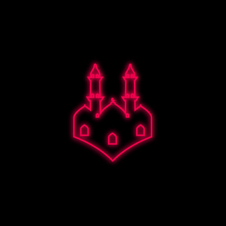Islamic Neon Mosqueの写真素材