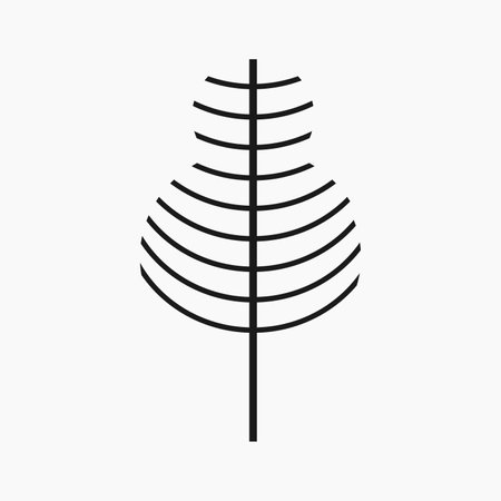 Simple and Minimalist Tree Illustrationのイラスト素材