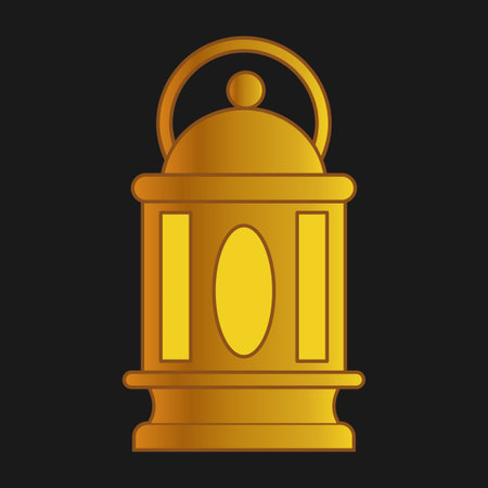 Lantern icon. Ramadan kareem holy and oriental theme. Isolated design. Vector illustrationのイラスト素材