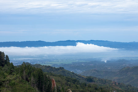 Mountain view from Phu Chi Fa at Chiangrai province, Thailand.