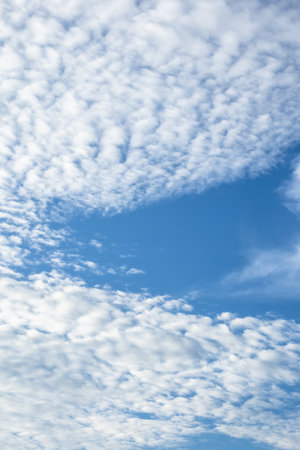 Blue Sky with Altocumulus Clouds