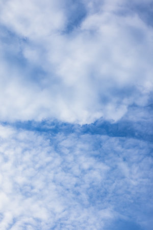 Blue Sky with Cloudscape Backgroundの写真素材