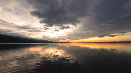 Scenic Lake Reflection at Sunset