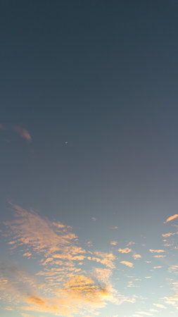 Beautiful Sky with Clouds at Sunrise