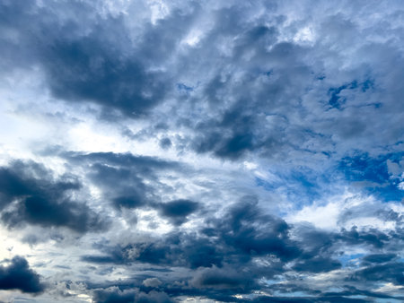 Dramatic Sky with Dark Clouds
