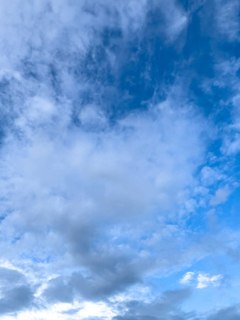 Blue Sky with White Clouds