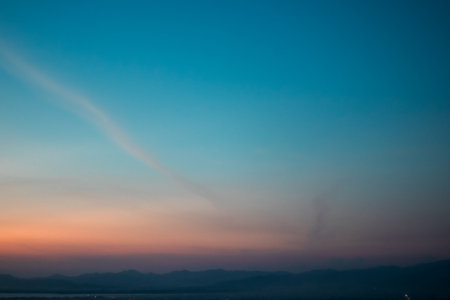 Sunrise Over Mountain Range