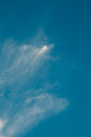 Blue Sky with Cirrus Cloudscape