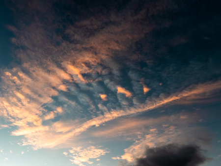 Scenic View of Clouds in the Skyの写真素材