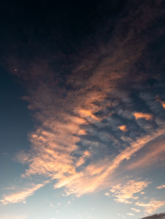Dramatic Clouds at Sunset