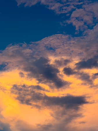 Dramatic Sky with Clouds during Sunset