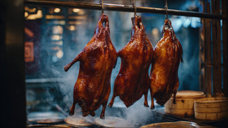 Three Roasted Ducks Hangingの素材
