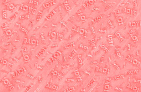 Abstract Valentine's Day written by love pink backgroundの写真素材