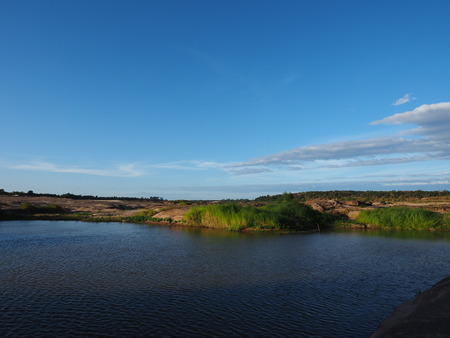 sky stone riverの写真素材