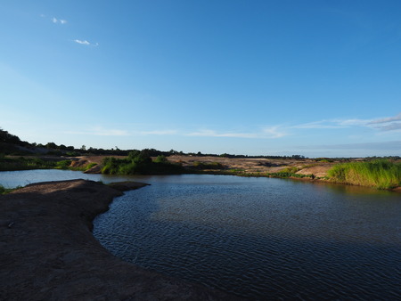 sky stone riverの写真素材