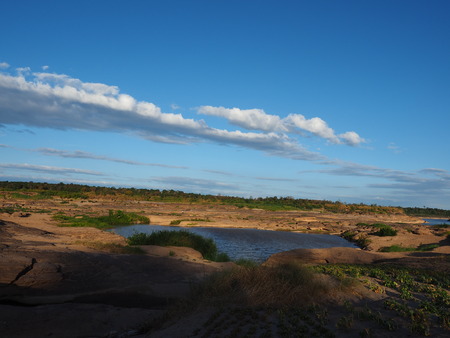 sky stone riverの写真素材