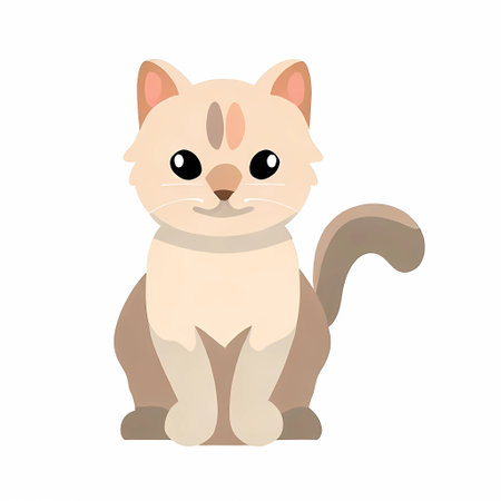 Beautiful cute cat , generate by ai.の素材