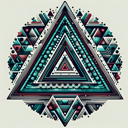 Geometric pattern in the style of the 80s. Vector illustration.の素材