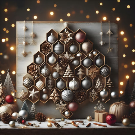 Christmas or New Year composition.の素材