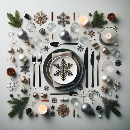 Christmas or New Year composition.の素材