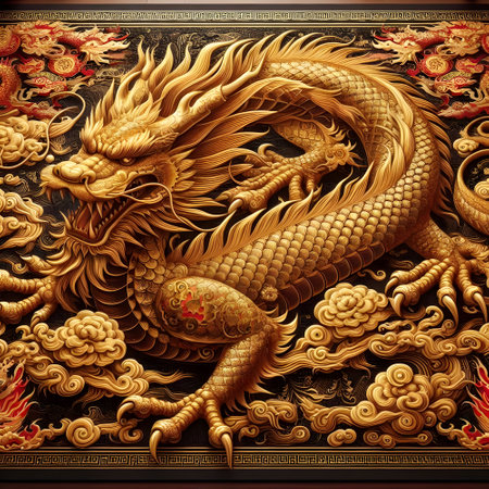 Dragon Mat for the Year of the Dragonの素材