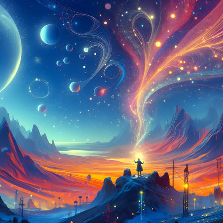 The quiet magical cool volcano of dots.の素材