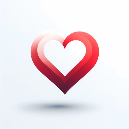 Heart symbol. Vector illustration. Can be used for topics like love, romance, weddingの素材