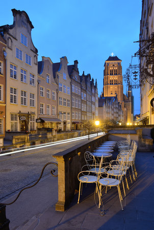 Gdansk, Poland - April 16, 2018: Saint Mary Cathedral in the old town of Gdansk. Gdansk is the...