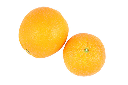 top side orange on white backgroundの写真素材