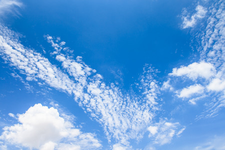 blue sky with cloud in sunny dayの写真素材
