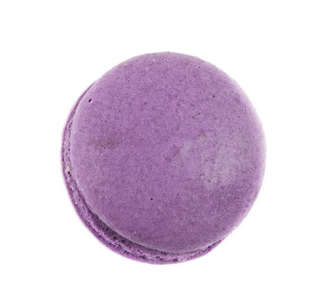 close up colorful macaron on white backgroundの写真素材