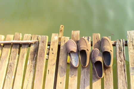 Old shoesの写真素材