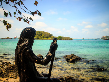 beach in Sattahip, Thailandの写真素材