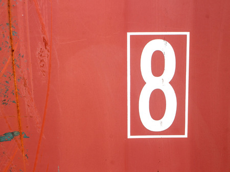 Background steel painted red with a little rust.の写真素材