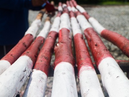 a Red and white woodの写真素材