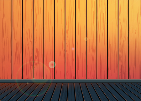 Classic Vintage retro background with wooden pattern texture floor,To adapt or apply idea for room,interior,furniture, gallery,office,wallpaper,classroom, elements, workspace,vector, illustrationのイラスト素材