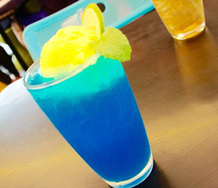 Blue Lemon sodaの写真素材