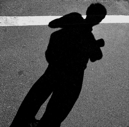 Photographer shadowの写真素材