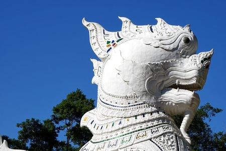 Chinese guardian lions or Imperial guardian lions were believed to have powerful mythic protective benefits.の写真素材