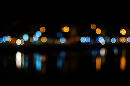 Beautiful bokeh lightsの写真素材