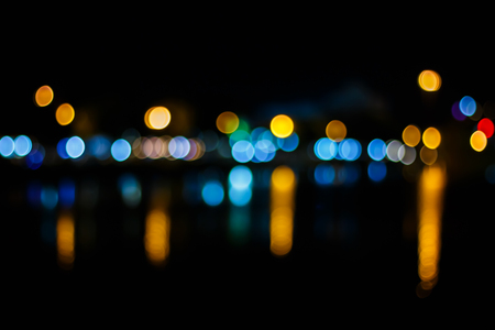 Beautiful bokeh lightsの写真素材