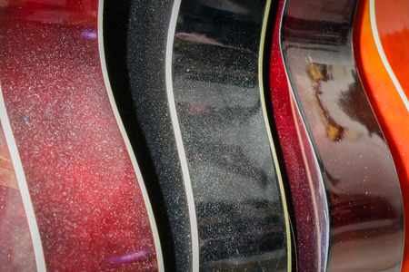 old Guitars in  storeの写真素材