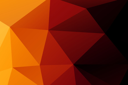 Polygon. orange low poly abstract backgroundの写真素材