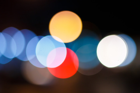 blurred lightsの写真素材
