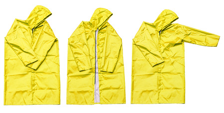 raincoat isolated on white backgroundの写真素材