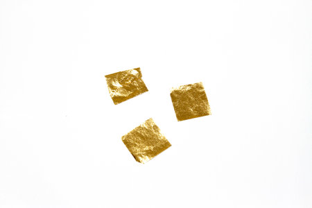 gold leavesの写真素材