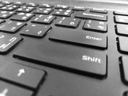 Thai keyboard of computer notebook.の写真素材